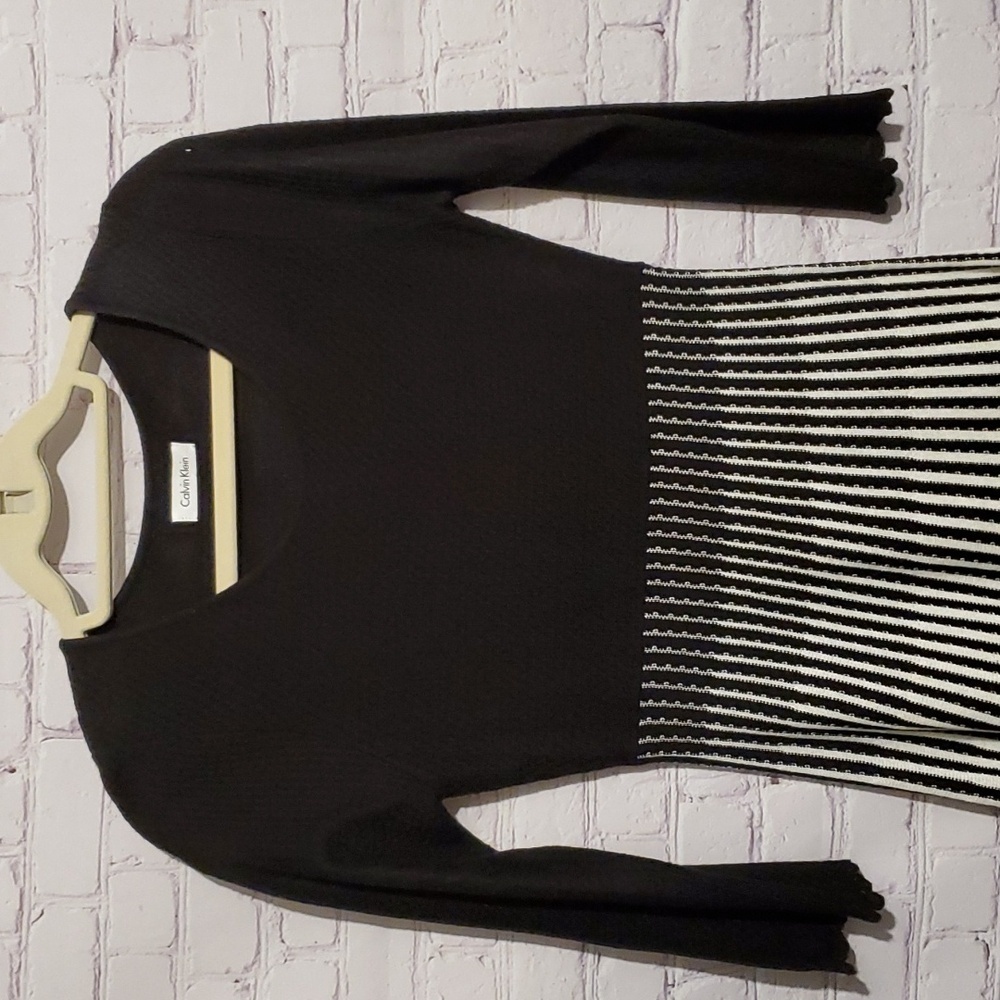 Calvin Klein Knit A-Line Midi Dress - Picture 2 of 7